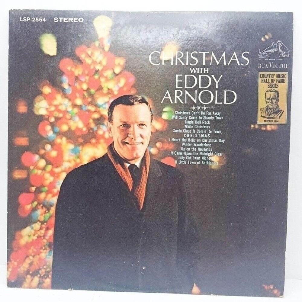 RCA‎ Victor Christmas With Eddy Arnold Vinyl LP LSP-2554 Stereo Country Holiday
